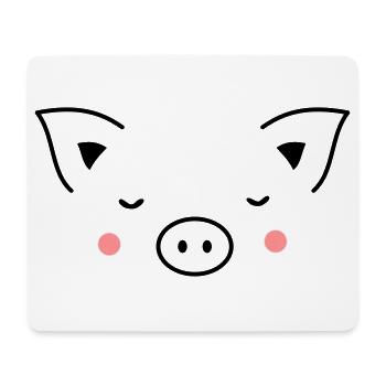 Schwein Sau Schweinchen Ferkel Eber I Geschenkidee - Mousepad (Querformat) - Weiß - Vorne