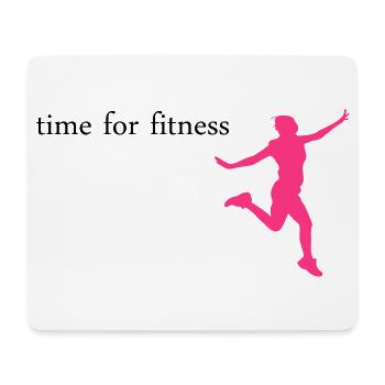fitness - Mouse Pad (horizontal) - white - Front