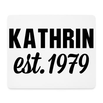 Kathrin est 1979 - Mousepad (Querformat) - Weiß - Vorne