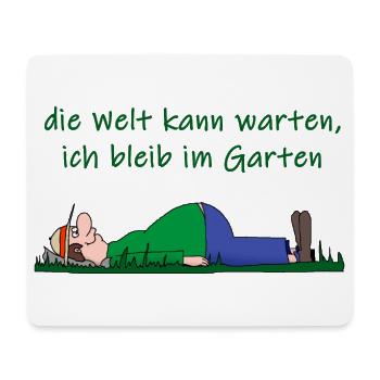 Gartenarbeit, Gärtner, Hobbygärtner, Gärtnerei - Mousepad (Querformat) - Weiß - Vorne