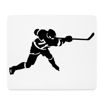 Eishockey - Mousepad (Querformat) - Weiß - Vorne