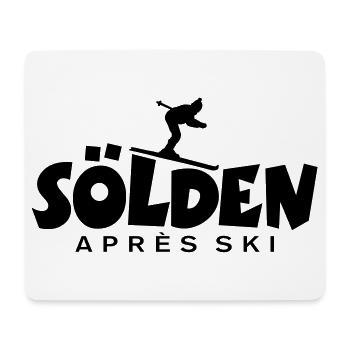 Sölden Après-Ski Skifahrer - Mousepad (Querformat) - Weiß - Vorne