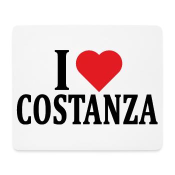 T-Shirt Ich liebe Konstanz T-Shirt Geschenkidee - Mousepad (Querformat) - Weiß - Vorne
