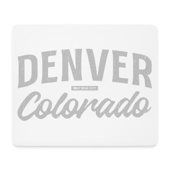 Denver Colorado Vintage Script - Mousepad (Querformat) - Weiß - Vorne
