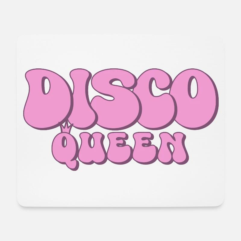 Disco Queen 70er Jahre Party groovy 70s Discoqueen - Mousepad (Querformat) - Weiß