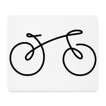 Bicycle Wheel Bike (Color Changeable Personalize) - Mouse Pad (horizontal) - white - Front