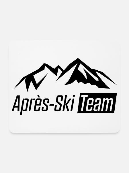 Apres Ski Team - Mousepad (Querformat) - Weiß