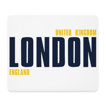 Londres – Angleterre Lyric Design - Tapis de souris (format paysage) - blanc - Devant