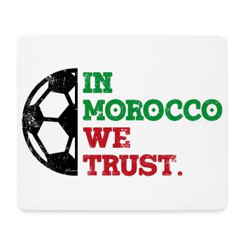 Au Maroc, nous avons confiance - Tapis de souris (format paysage) - blanc - Devant