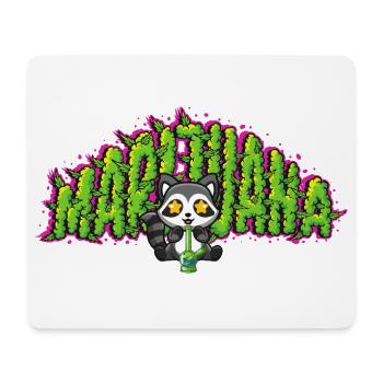 Marijuana Raccoon - Mouse Pad (horizontal) - white - Front
