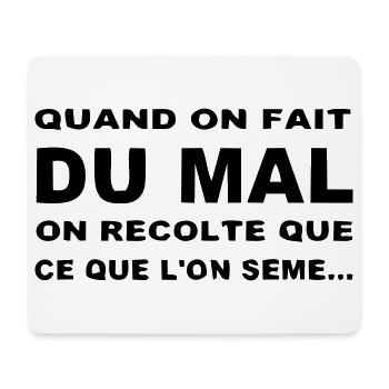 Karma - Tapis de souris (format paysage) - blanc - Devant