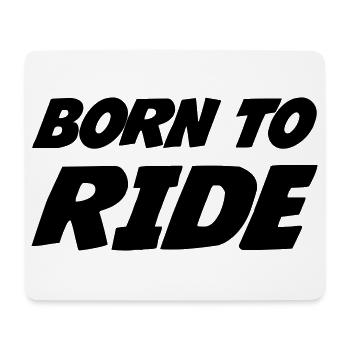 Geboren, um ein Pferd zu reiten: Wildes Design - Mousepad (Querformat) - Weiß - Vorne