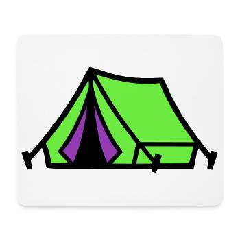 Festival Zelt Camping Icon - Mousepad (Querformat) - Weiß - Vorne