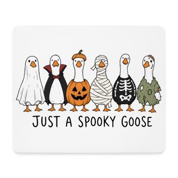 Just a Spooky Goose - Funny Halloween Geese - Mouse Pad (horizontal) - white - Front