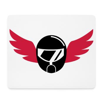 Go-Kart / Karting / Kart / Fahrer - Mousepad (Querformat) - Weiß - Vorne