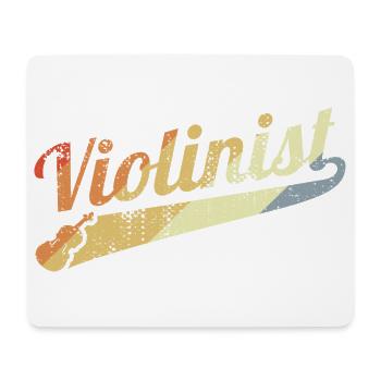 Retro Violin Player - Mouse Pad (horizontal) - white - Front