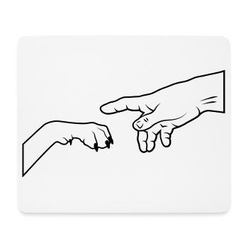 Dog Paw - Give Paw - Mouse Pad (horizontal) - white - Front