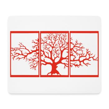 Nature view (red) - Mouse Pad (horizontal) - white - Front