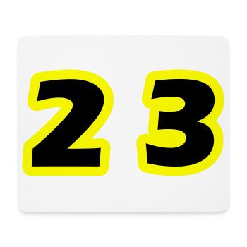 23 Number symbol - Mouse Pad (horizontal) - white - Front