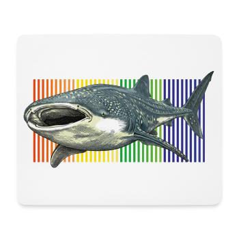 Whale Shark Rhincodon typus - Mouse Pad (horizontal) - white - Front