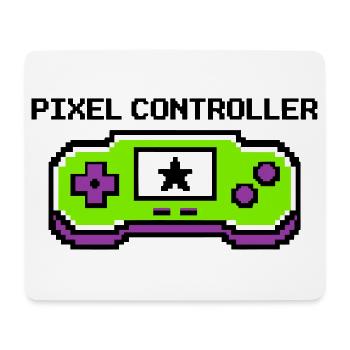 Pixel Controller Logo Grafik - Mousepad (Querformat) - Weiß - Vorne