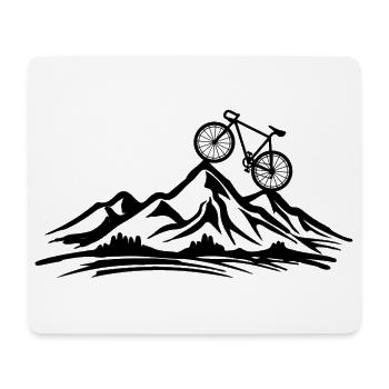 Radfahren Fahrrad Sport Radfahren Radfahrer - Mousepad (Querformat) - Weiß - Vorne