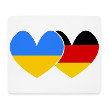 Ukraine Deutschland Freundschaft  - Mousepad (Querformat) - Weiß - Vorne