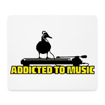 addicted to music - DJ music - Mouse Pad (horizontal) - white - Front