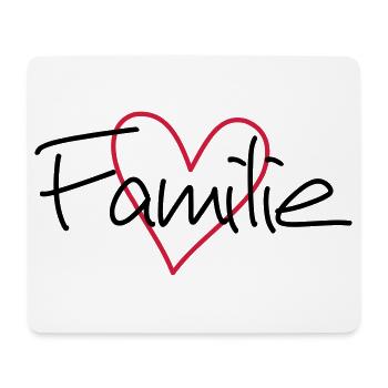 Family heart love community cohesion - Mouse Pad (horizontal) - white - Front