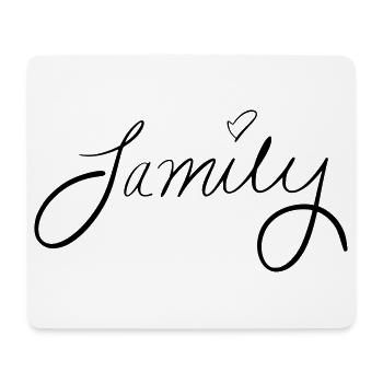 famille - Tapis de souris (format paysage) - blanc - Devant