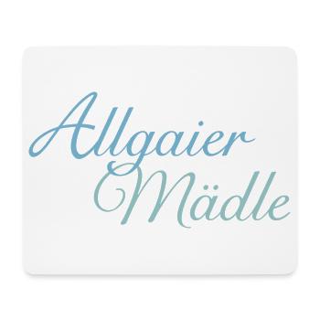 Allgaier Mädle Mädchen aus dem Allgäu (Hell) - Mousepad (Querformat) - Weiß - Vorne