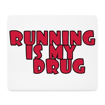 Course à Pied / Running / Jogging / Coureur - Tapis de souris (format paysage) - blanc - Devant