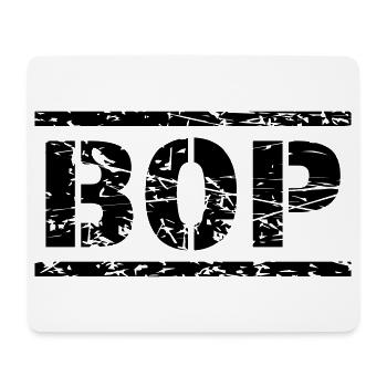 Bop - Mousepad (Querformat) - Weiß - Vorne