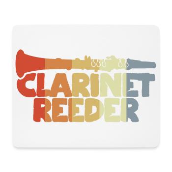 Anches de clarinette - Tapis de souris (format paysage) - blanc - Devant