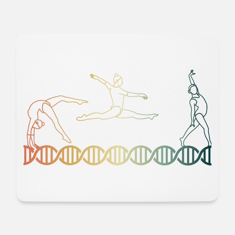 Turnen Gymnastik DNA DNS - Mousepad (Querformat) - Weiß
