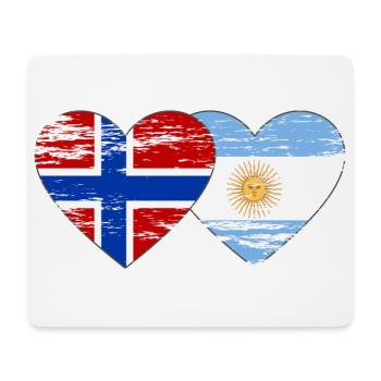 Norway Argentina Flag Used - Mouse Pad (horizontal) - white - Front