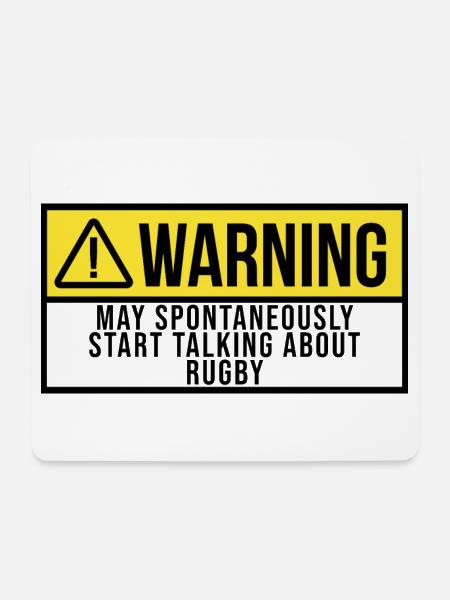 Rugby Rugby Rugby - Mousepad (Querformat) - Weiß