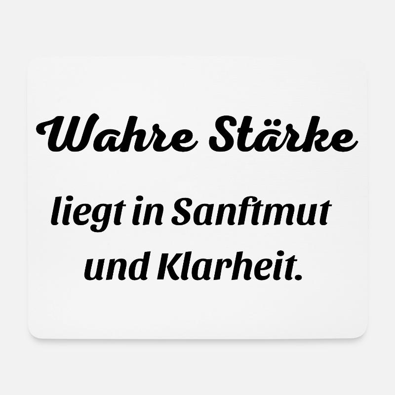 Wahre_Staerke - Mouse Pad (horizontal) - white