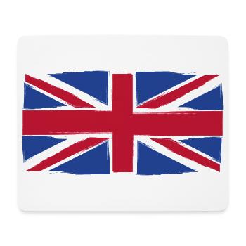Grunge Union Jack Flag Art - Mouse Pad (horizontal) - white - Front