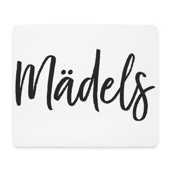 Mädels Handlettering Design - Mousepad (Querformat) - Weiß - Vorne