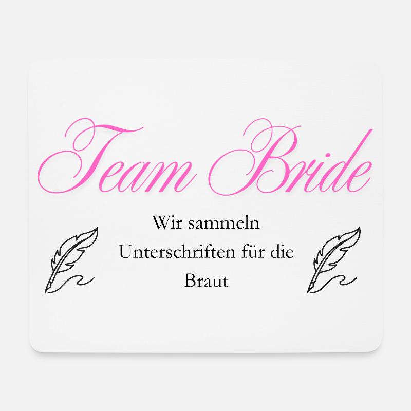 Junggesellinnenabschied JGA T-Shirt & Hoodie Brie - Mousepad (Querformat) - Weiß