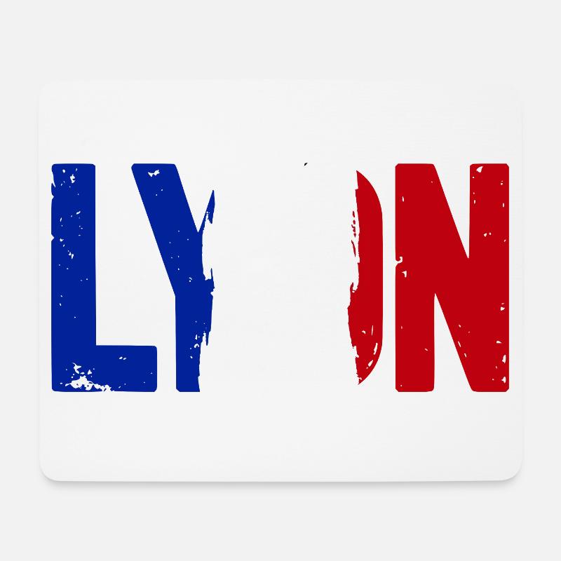 Lyon Frankreich - Mousepad (Querformat) - Weiß