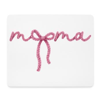 Mama Schleife  - Mousepad (Querformat) - Weiß - Vorne