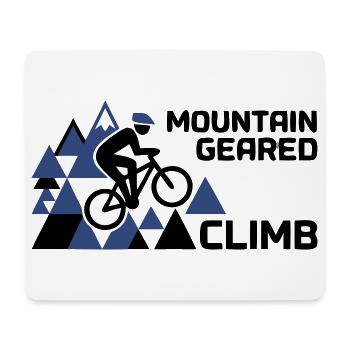 Mountain Bike Climb Mountains Saying - Mouse Pad (horizontal) - white - Front