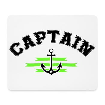 Anker Captain - Mousepad (Querformat) - Weiß - Vorne
