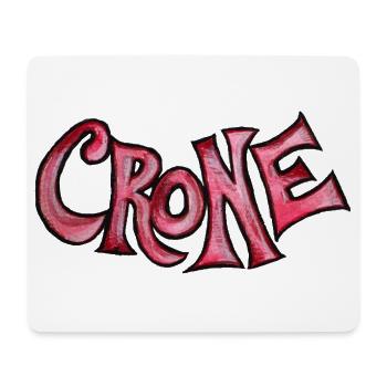Crone Red Grotesque Text - Mousepad (Querformat) - Weiß - Vorne