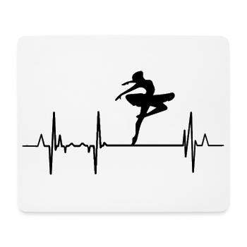 Herzschlag Ballett - Mousepad (Querformat) - Weiß - Vorne