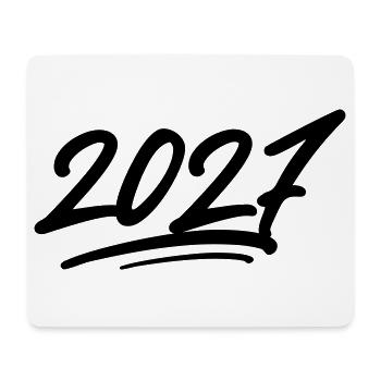 2027 Jahr - Mousepad (Querformat) - Weiß - Vorne