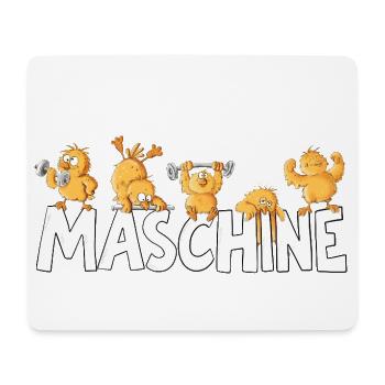 Maschine Küken Workout Fitness Kraftsport Humor - Mousepad (Querformat) - Weiß - Vorne