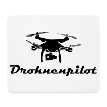 Drohnen Pilot - Mousepad (Querformat) - Weiß - Vorne